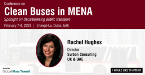 Speaking on electric buses in Dubai, February 2023