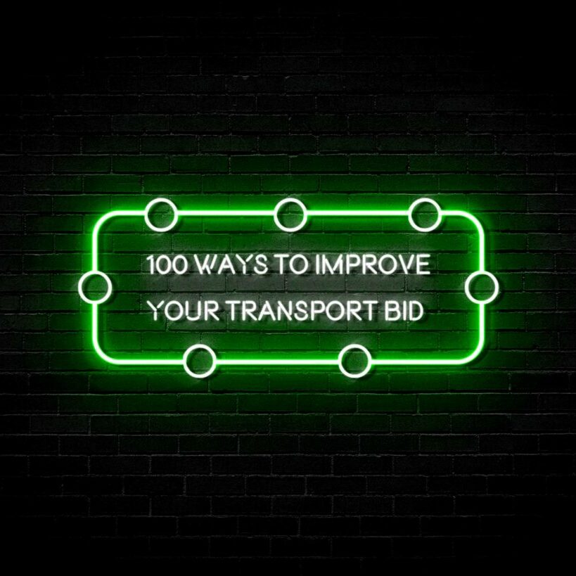 100 ways to improve your transport bid